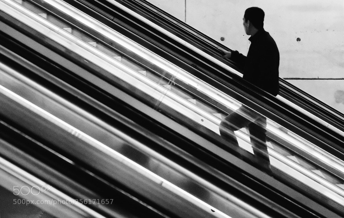 Fujifilm X-T2 sample photo. Rolling staircase photography