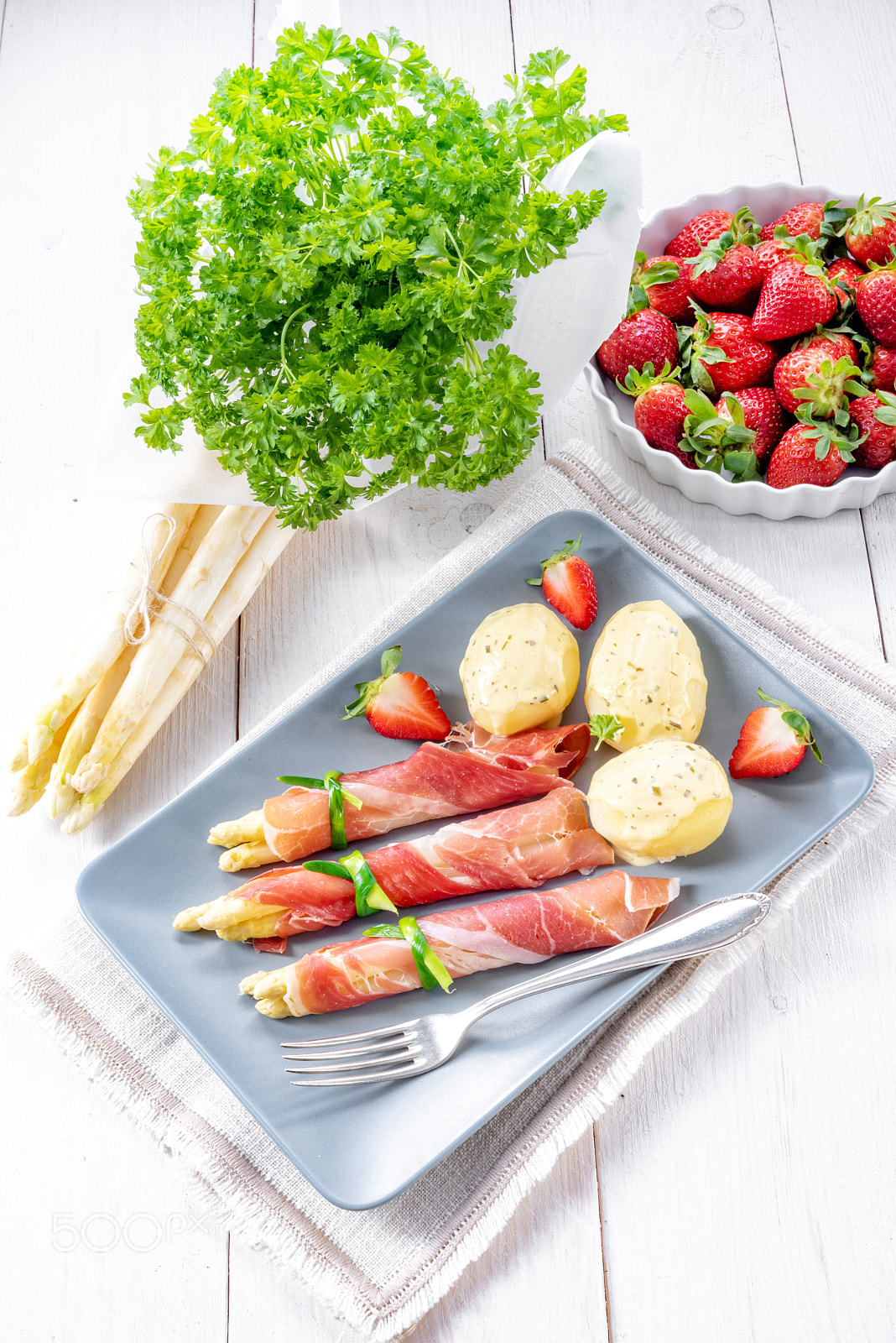 Nikon D810 sample photo. Asparagus ham rolls with photography