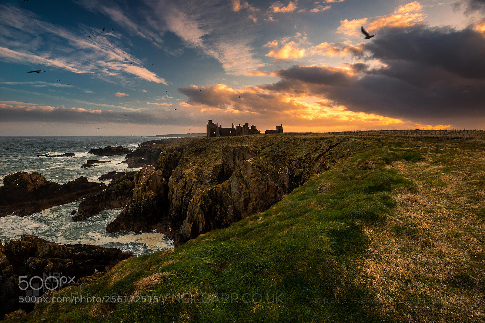 Canon EOS 6D sample photo. New slains castle photography