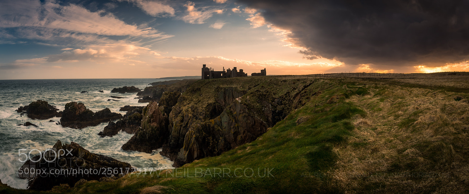 Canon EOS 6D sample photo. New slains castle photography