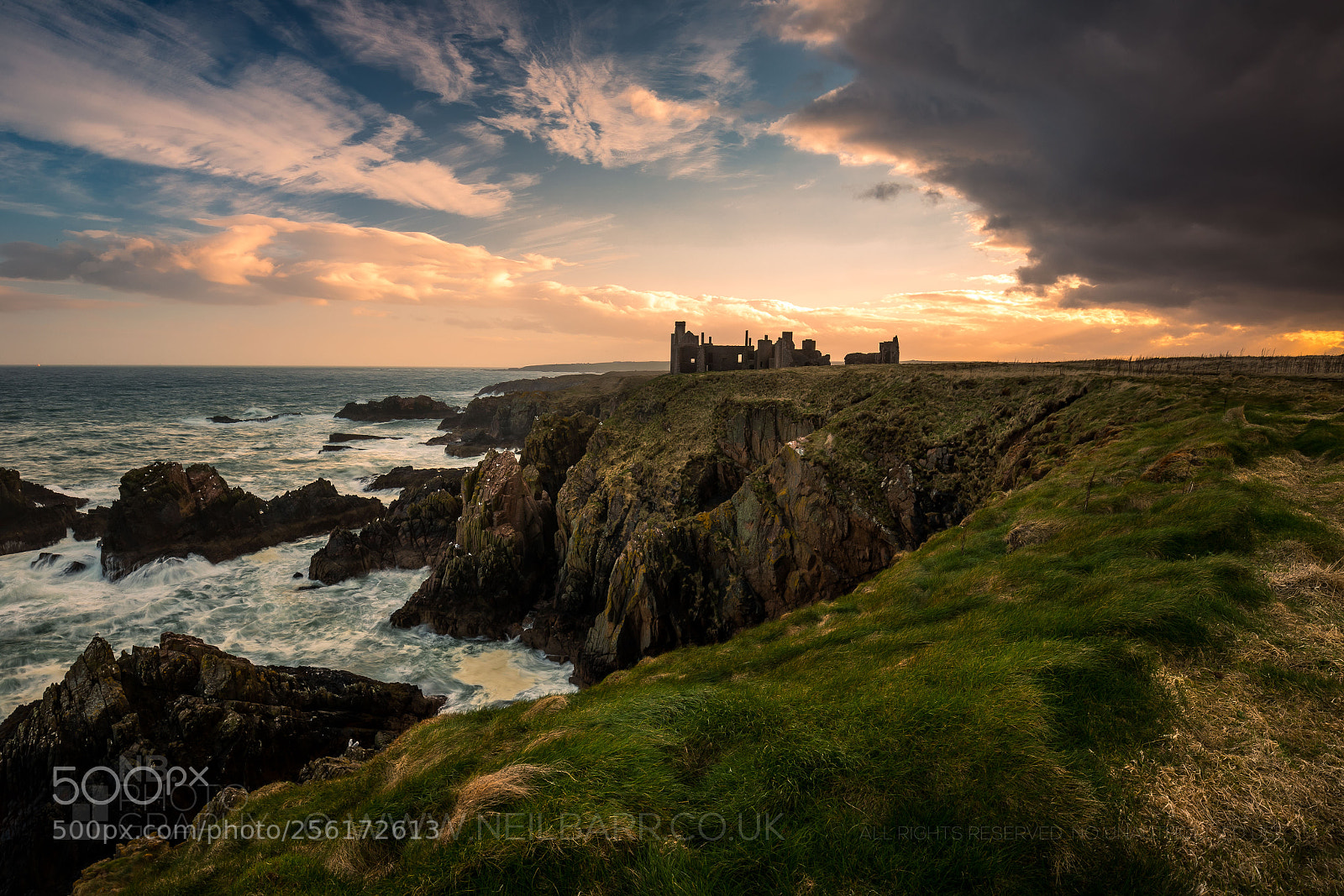 Canon EOS 6D sample photo. New slains castle photography