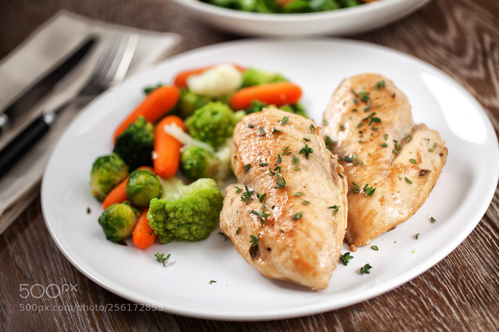 Canon EOS 5D Mark II sample photo. Grilled chicken breast with photography