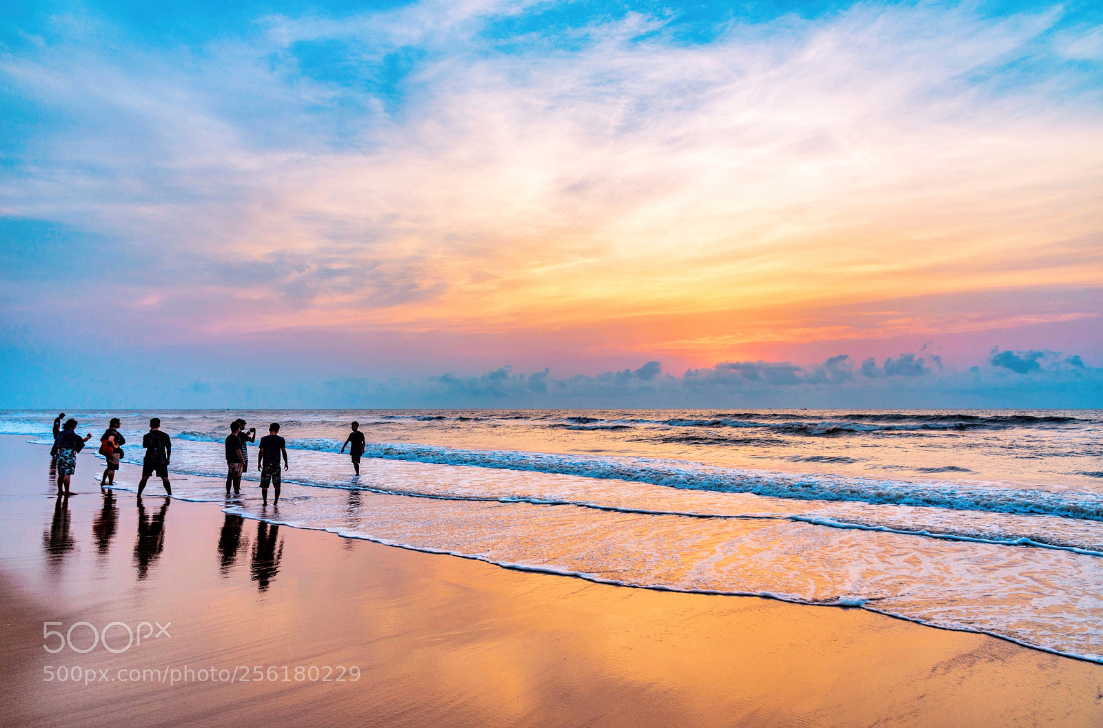 Nikon D610 sample photo. Elliot's beach sunrise, chennai photography