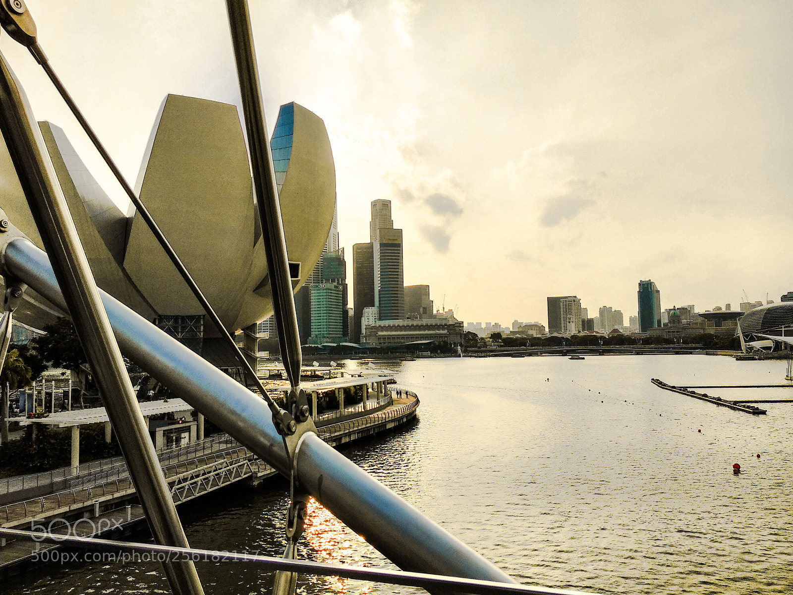 Xiaomi Mi A1 sample photo. Sunset at marina bay photography