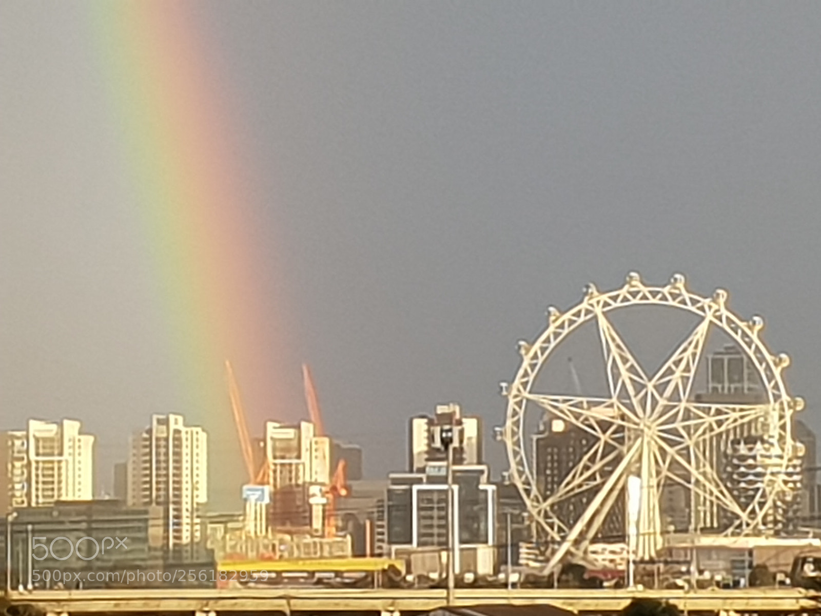 Samsung Galaxy S9 sample photo. A melbourne rainbow photography