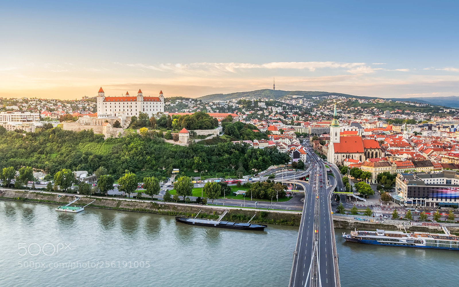 Nikon D3100 sample photo. Bratislava at sunset, slovakia photography