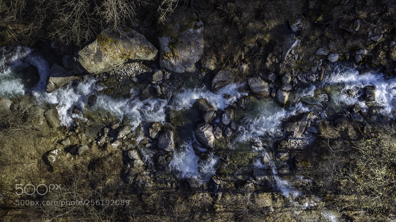 DJI FC220 sample photo. Riverbed photography