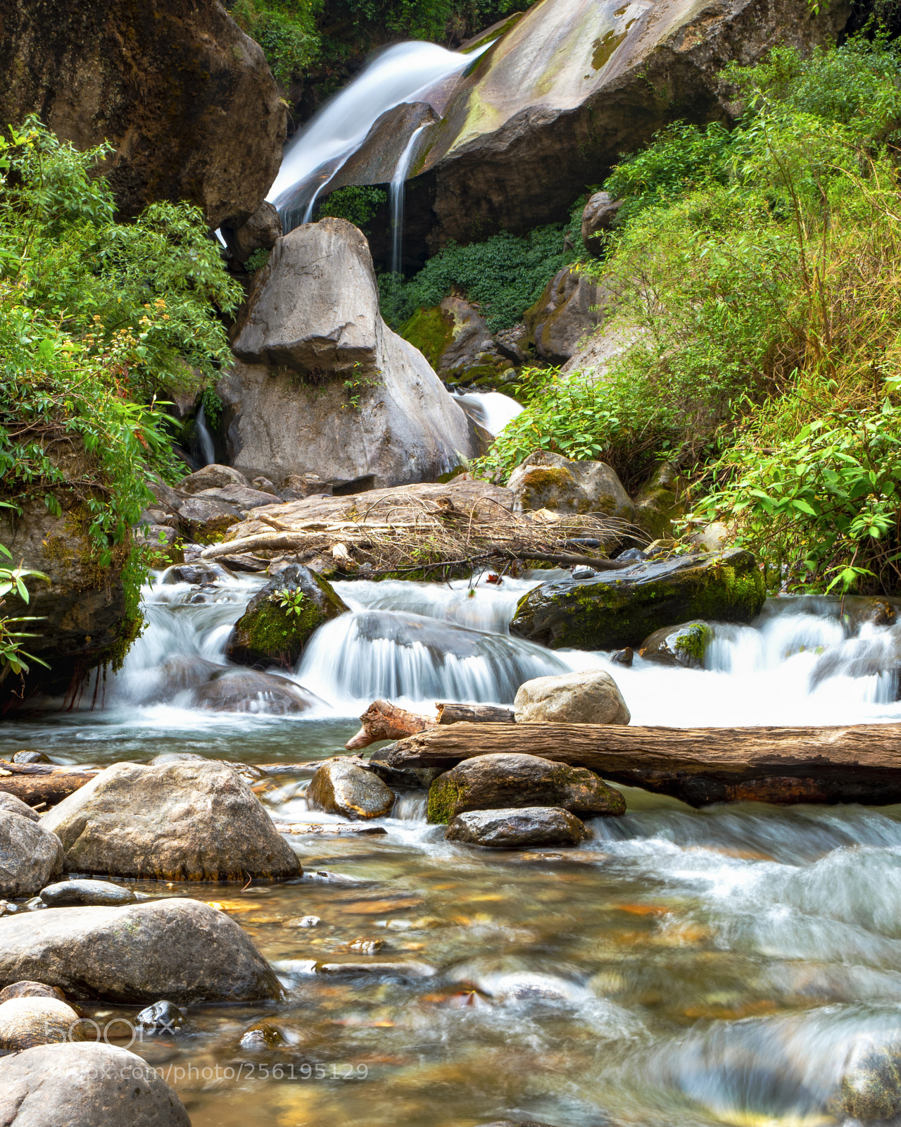 Sony a6300 sample photo. Langtan water stream photography