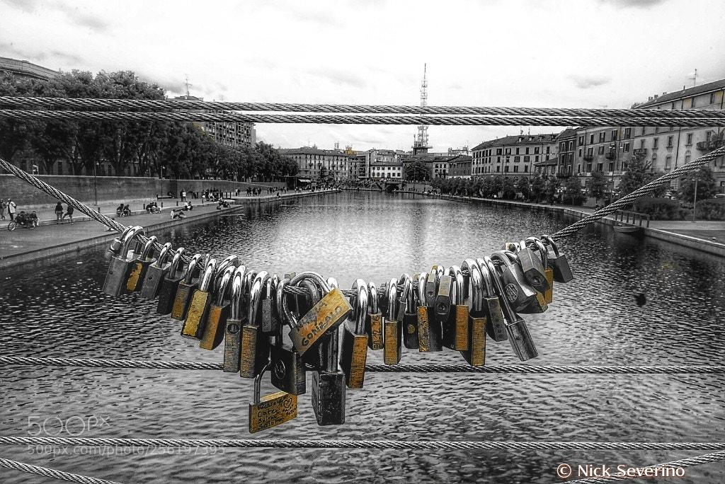 Sony a7R sample photo. The padlocks of love photography