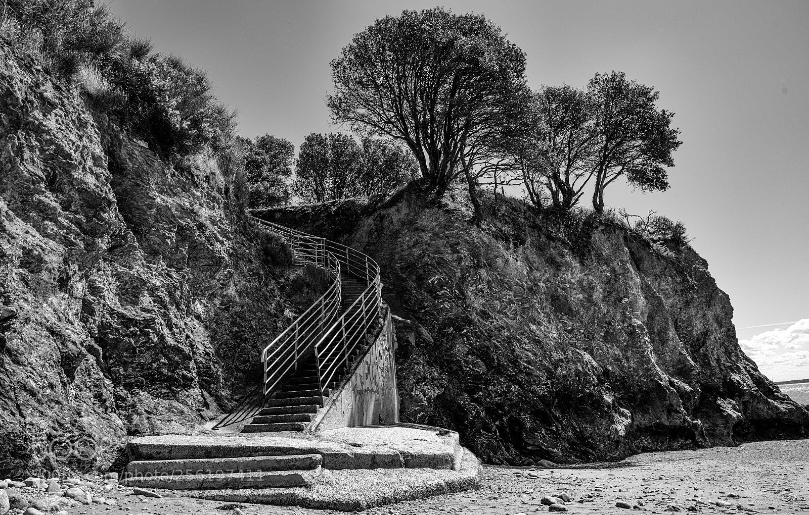 Nikon D750 sample photo. Escalier bord de mer photography