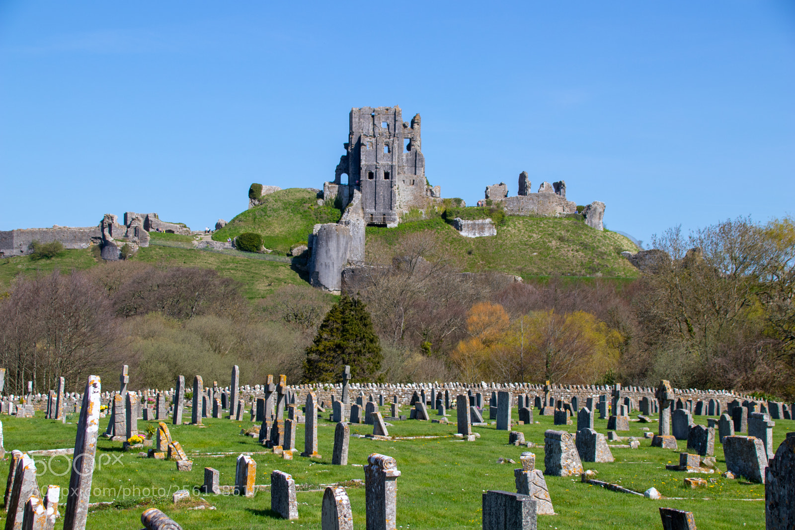 Canon EOS 77D (EOS 9000D / EOS 770D) sample photo. Castle behind graveyard photography