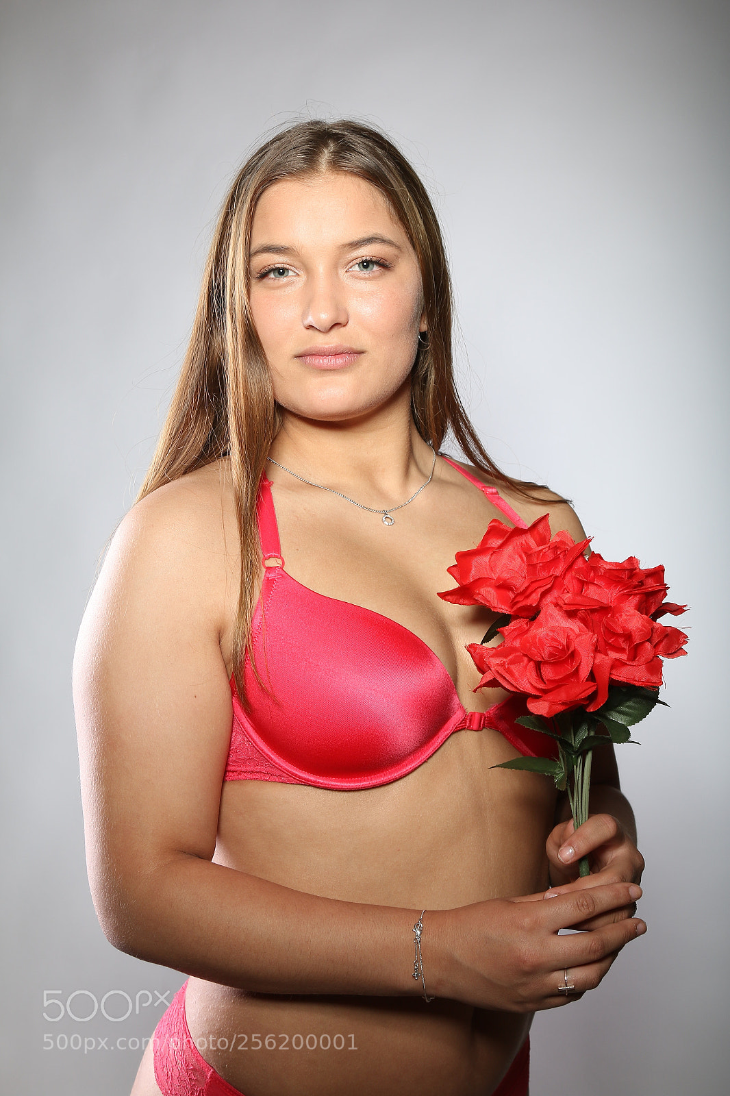 Canon EOS 70D + Canon EF 24-105mm F4L IS USM sample photo. Red lingerie and flowers photography