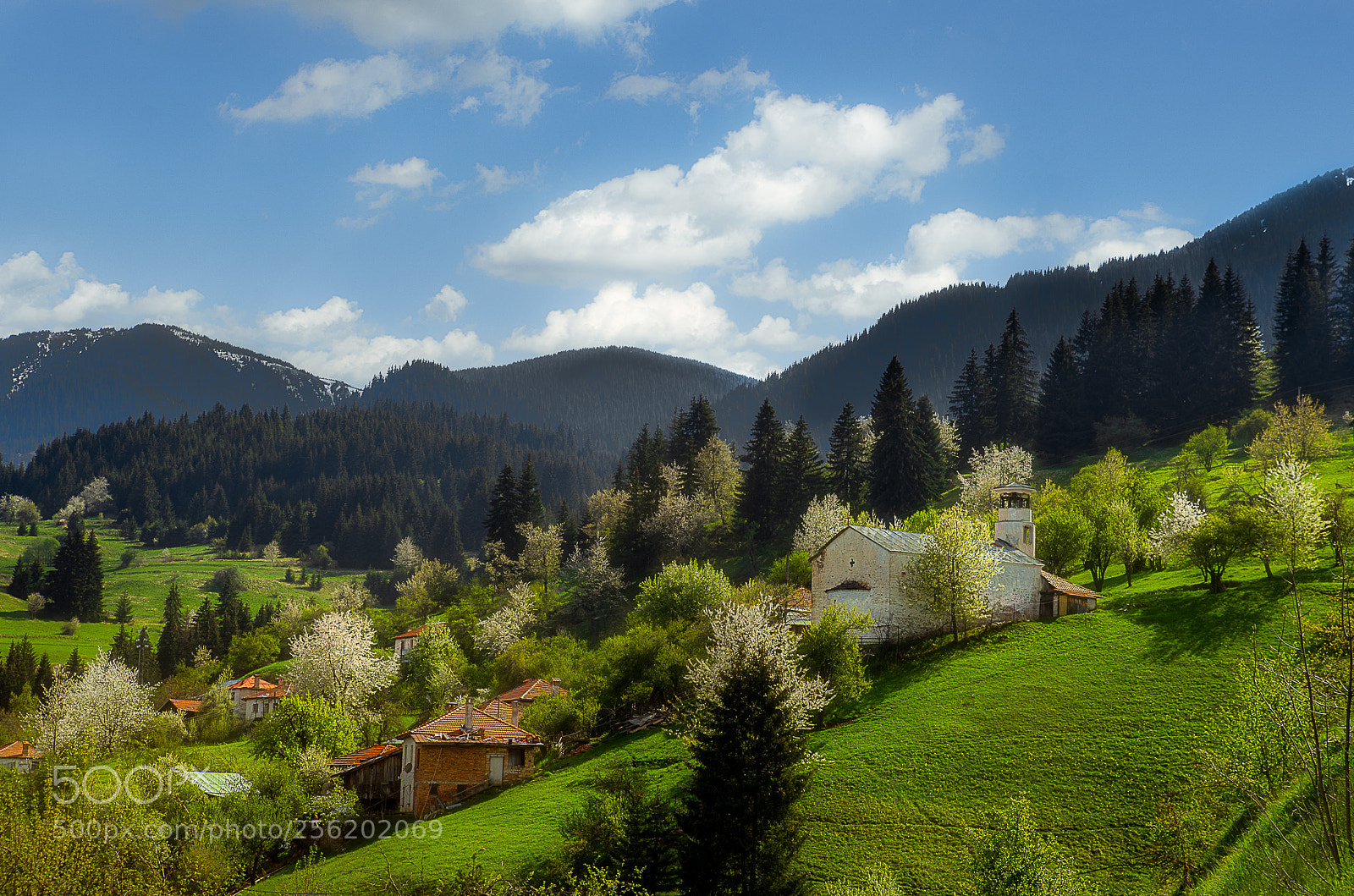 Sony a7 sample photo. Spring village photography
