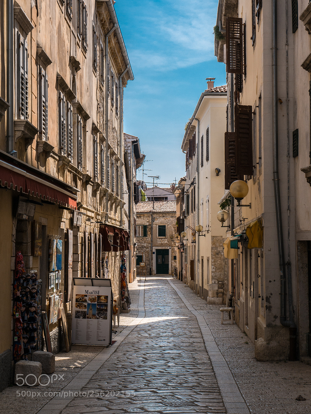 Panasonic DMC-G81 sample photo. A street in porec photography
