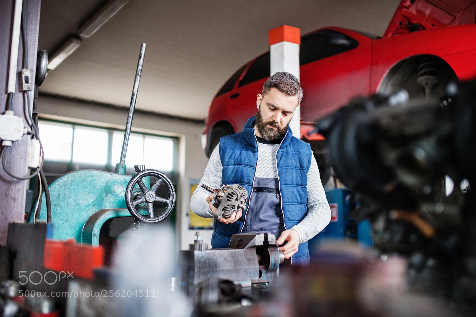 Nikon D5 sample photo. Man mechanic repairing a photography