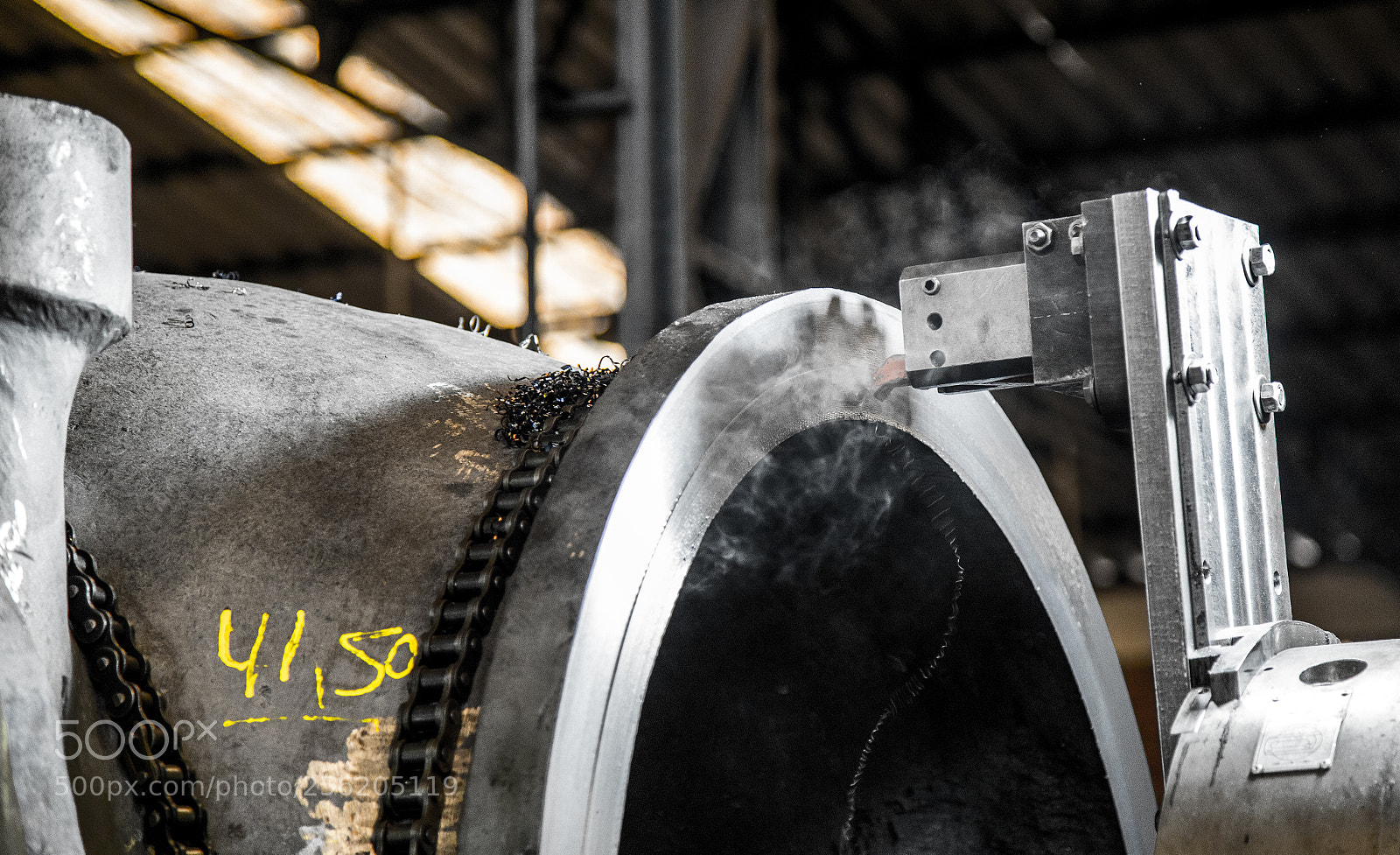 Canon EOS 6D sample photo. Industry lathe machine work photography