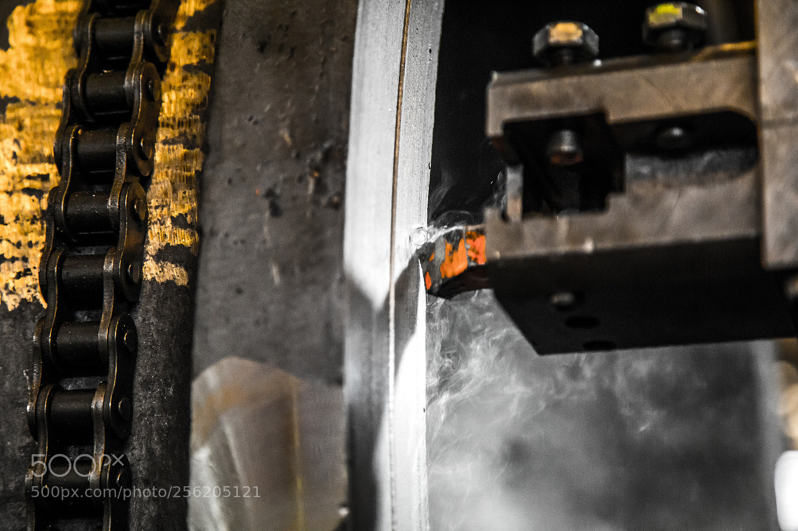 Canon EOS 6D sample photo. Industry lathe machine work photography