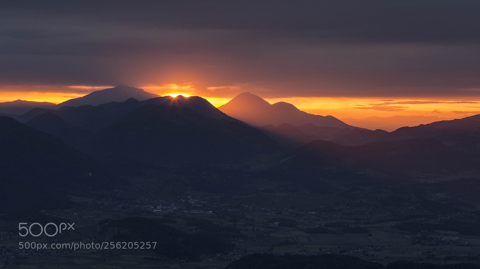 Canon EOS 6D sample photo. Sunset from boč mountain photography
