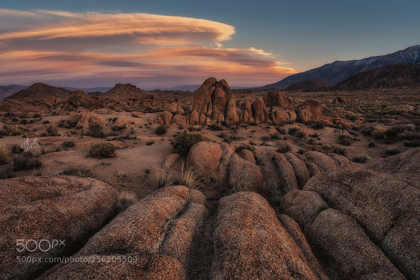 Sony a9 sample photo. Sunset at alabama hills photography