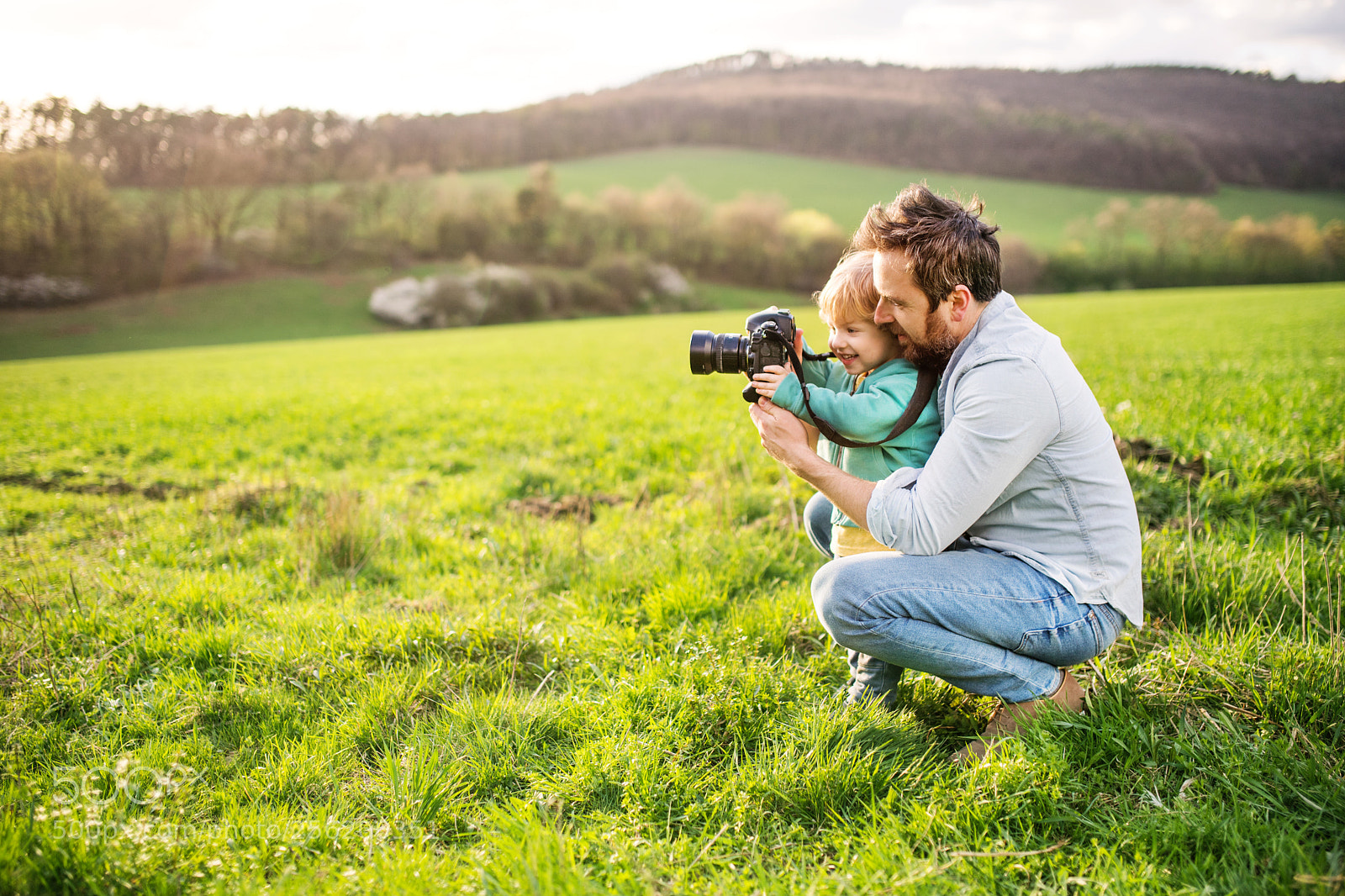 Nikon D5 sample photo. A father and his photography