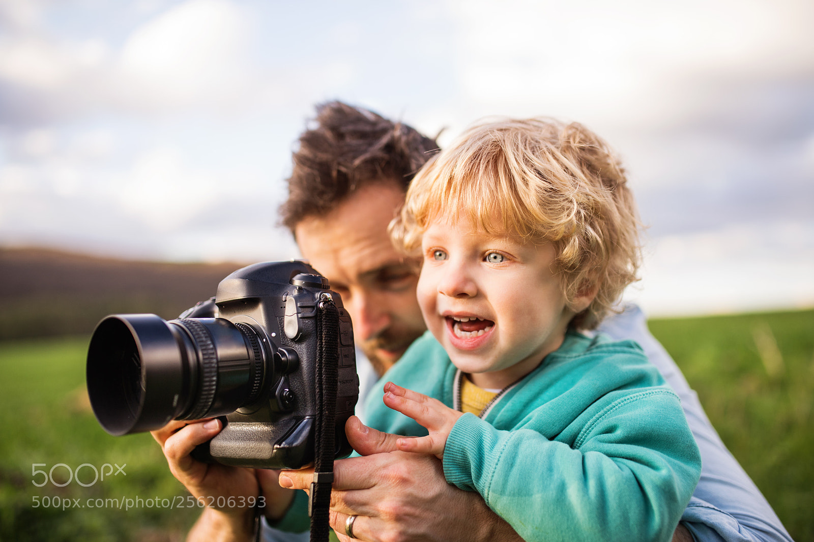 Nikon D5 sample photo. A father and his photography
