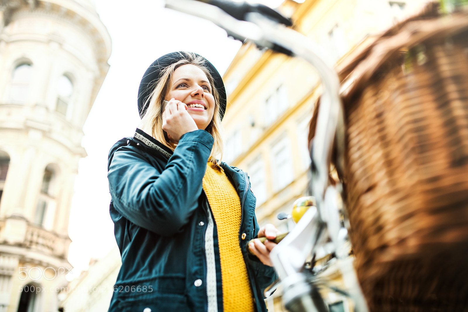 Nikon D5 sample photo. Young woman with bicycle photography