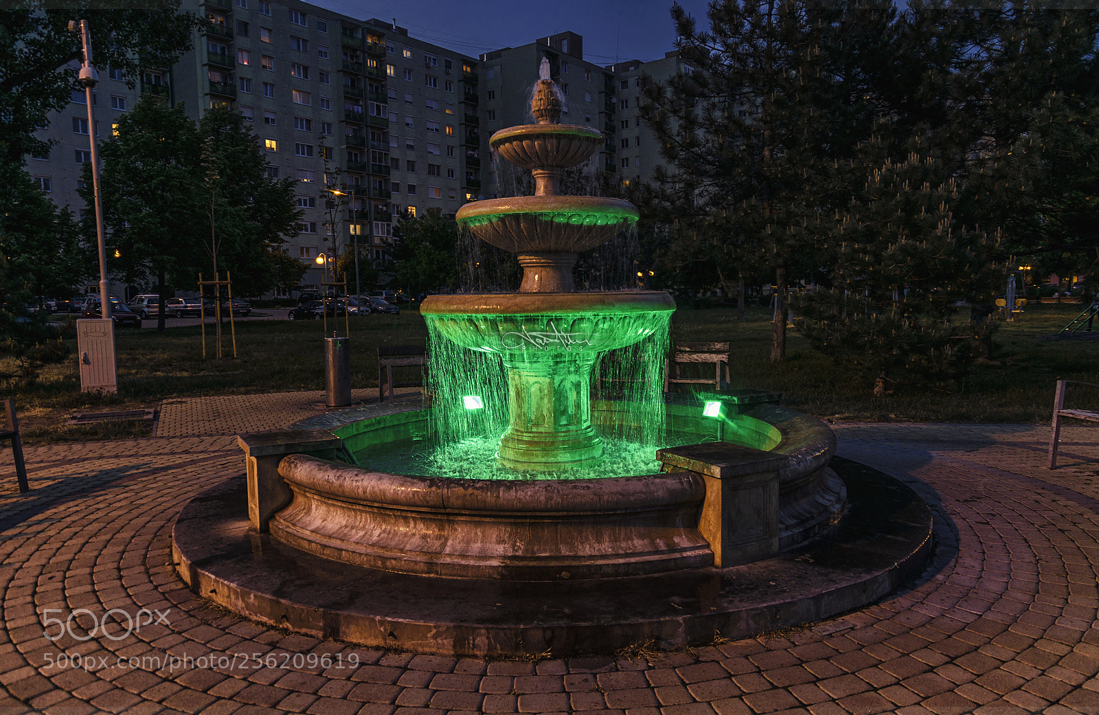 Nikon D5300 sample photo. Colour fountain photography