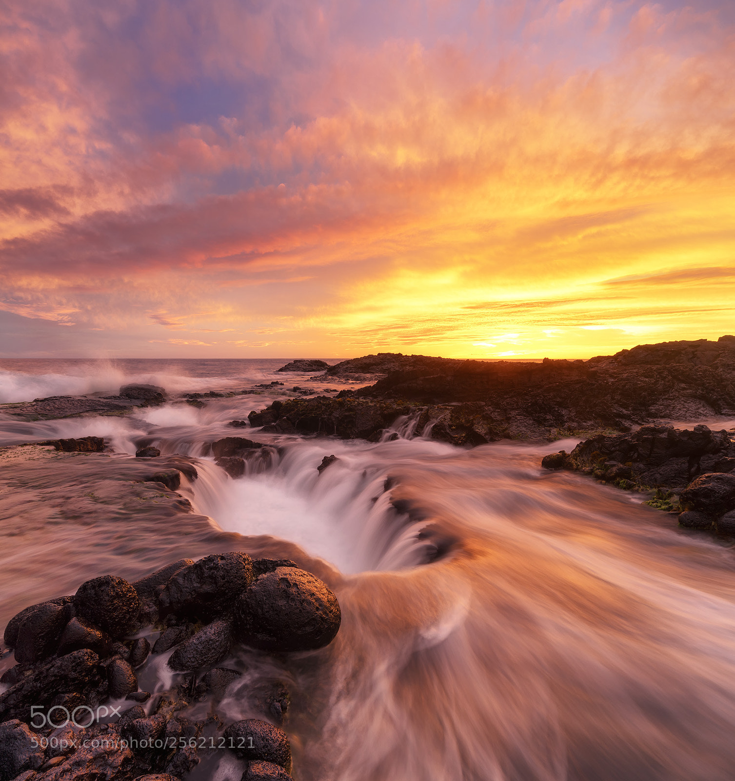 Sony a7 sample photo. Fiery sunset photography