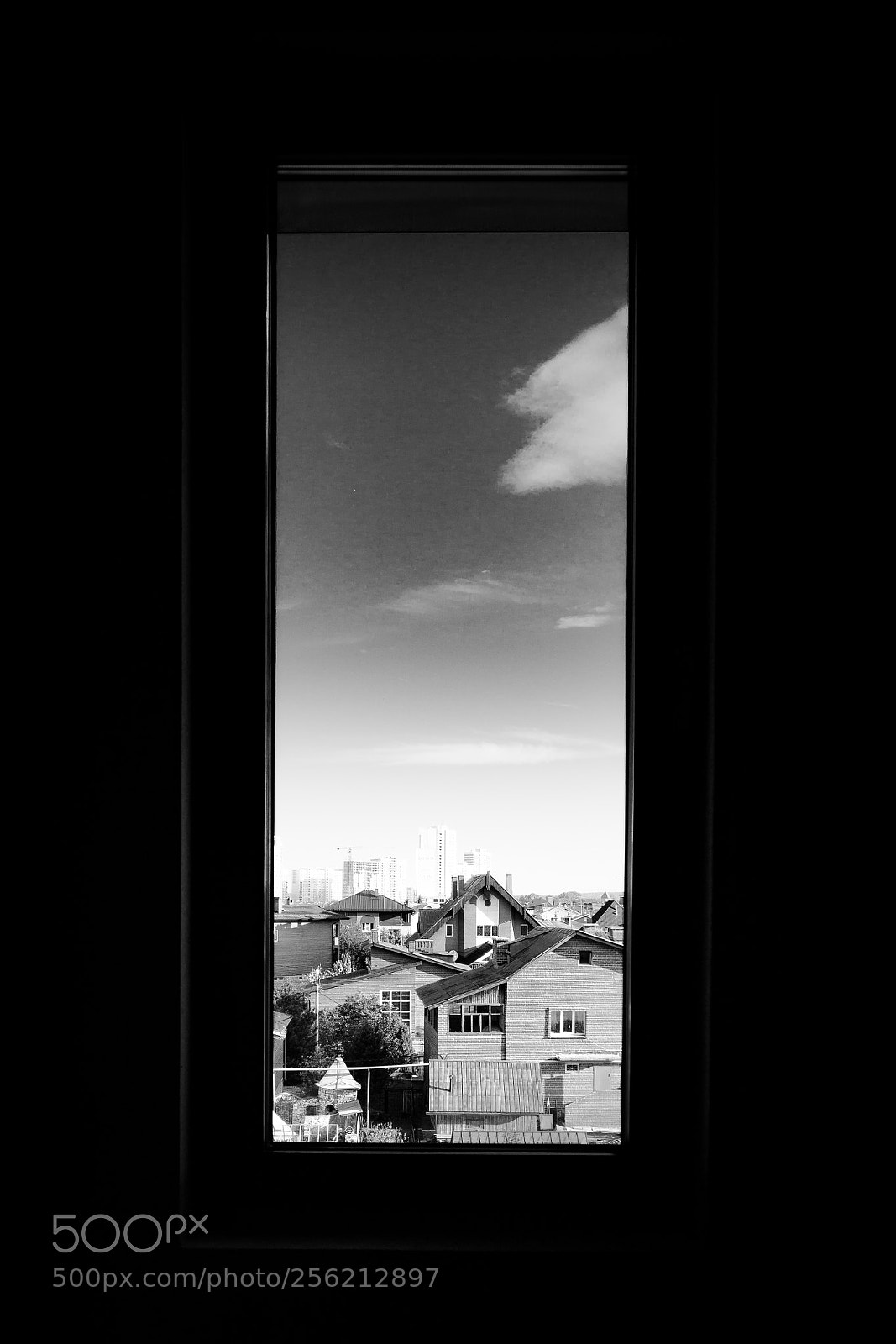 Sony a6000 sample photo. Lanscape in window photography