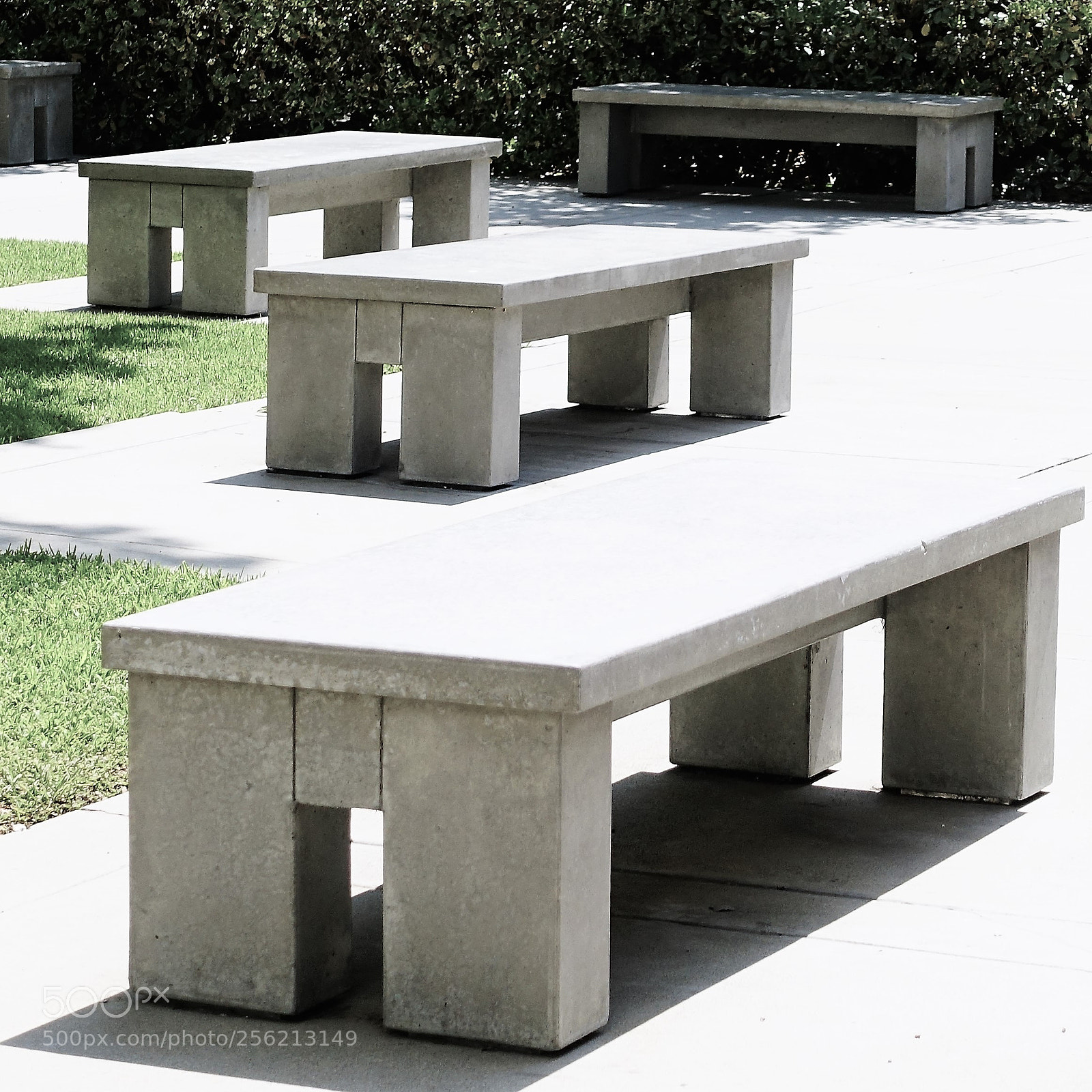 Sony Cyber-shot DSC-RX100 III sample photo. Symmetrical benches photography