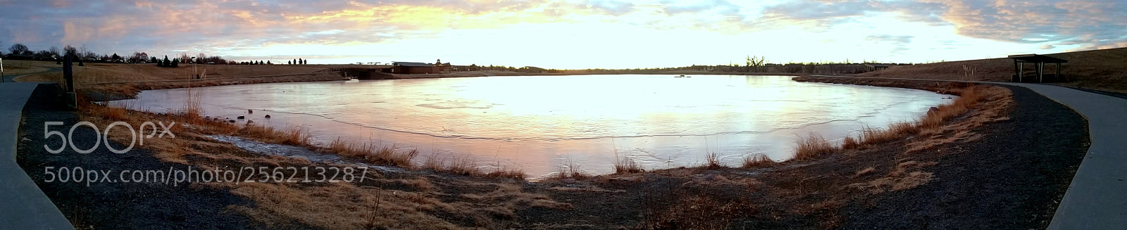 Samsung Galaxy Note4 sample photo. Panoramic pond 3 photography