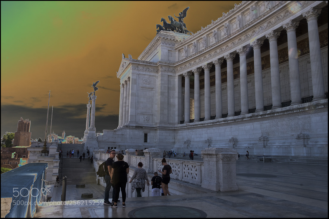 Fujifilm X-T1 sample photo. Vittorio emanuele, rome. solarized..... photography