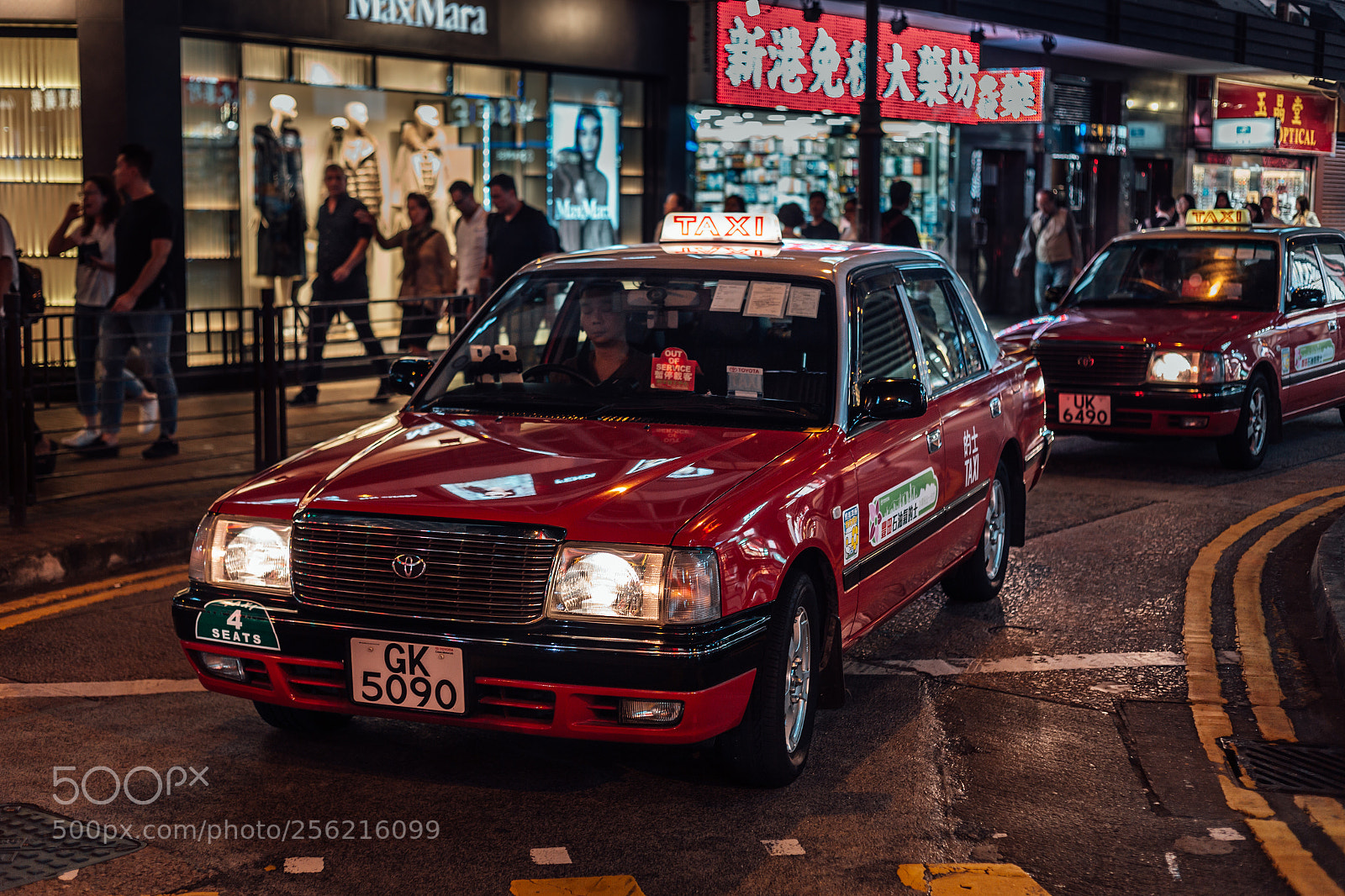 Canon EOS 6D sample photo. Hong kong taxi photography