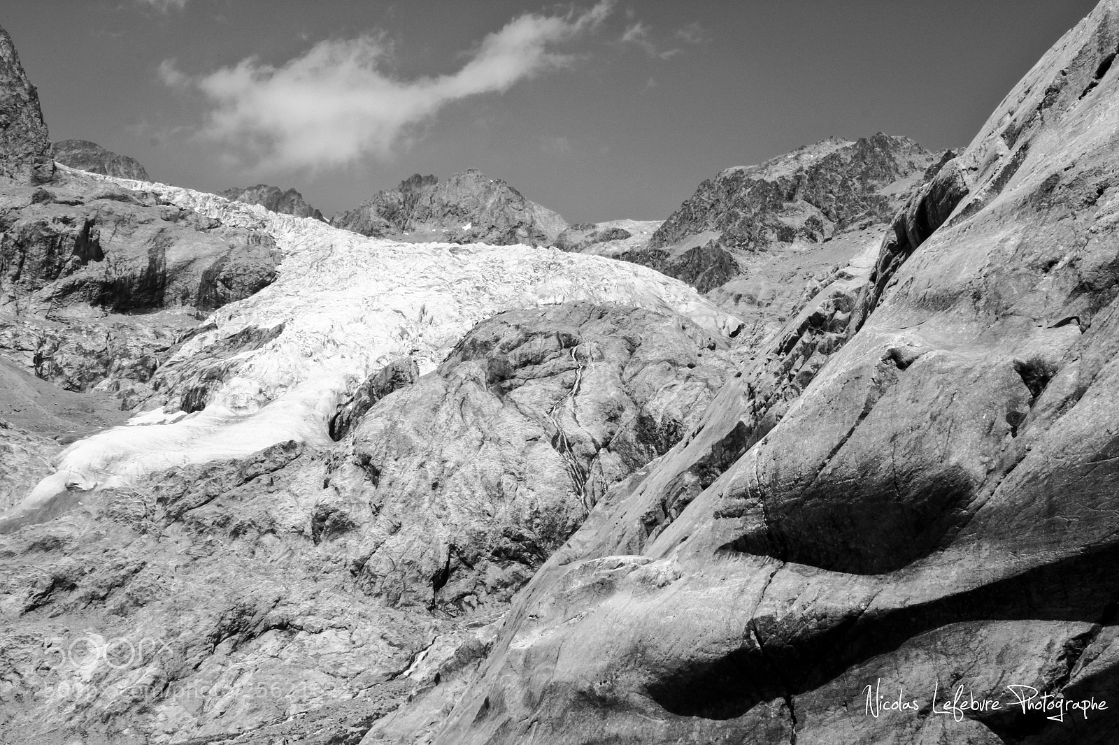Canon EOS 500D (EOS Rebel T1i / EOS Kiss X3) sample photo. Glacier blanc - alpes photography