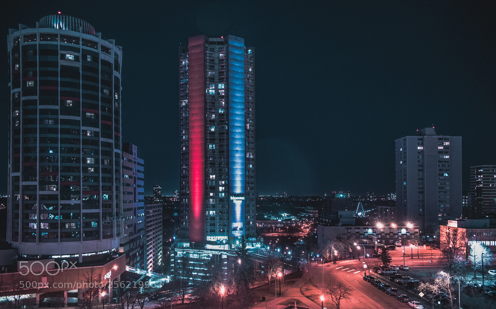 Nikon D5300 sample photo. Edmonton at night photography