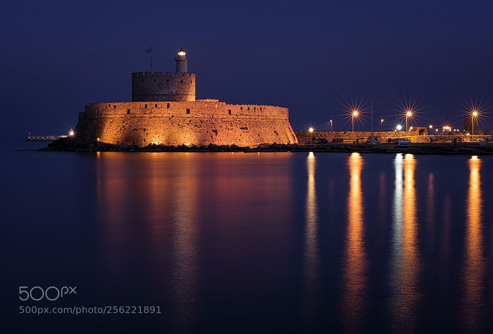 Nikon D750 sample photo. Rhodes by night photography