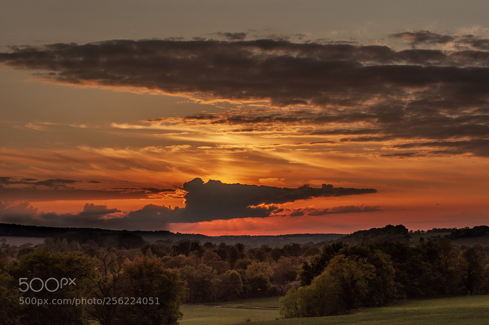 Nikon D5000 sample photo. Rural sunset photography
