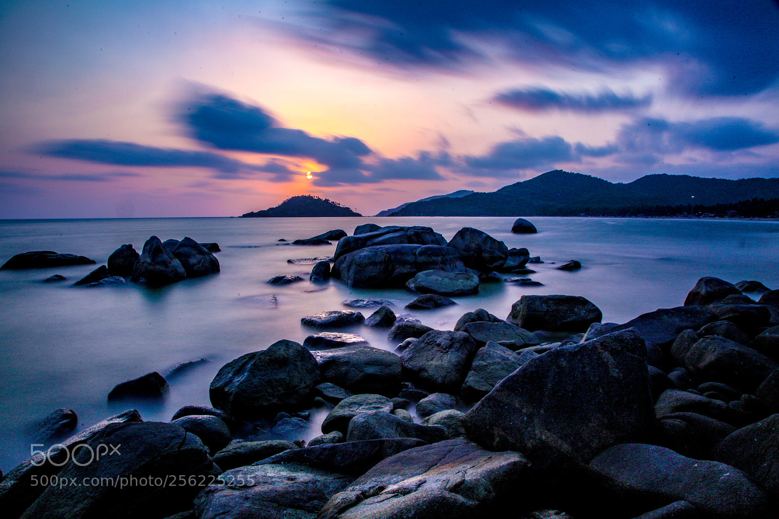 Canon EOS 5D Mark II sample photo. Rock in sea photography