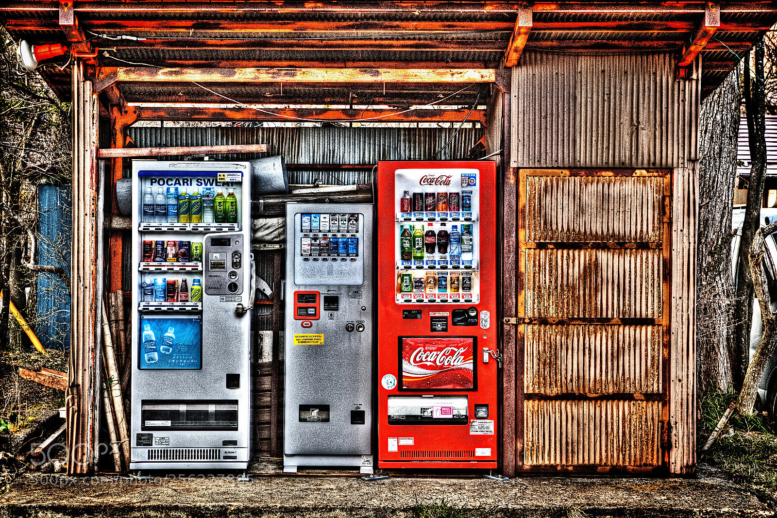 Canon EOS 5D Mark II sample photo. Vending machines photography