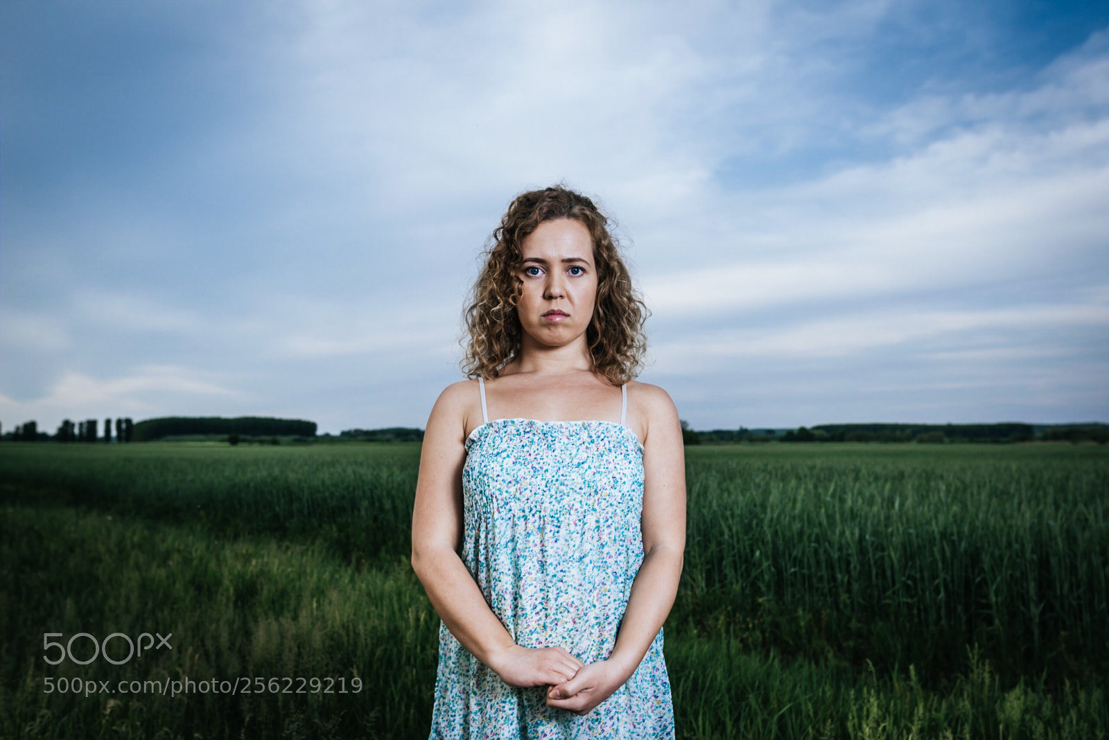 Canon EOS-1D Mark III sample photo. Girl near the field photography