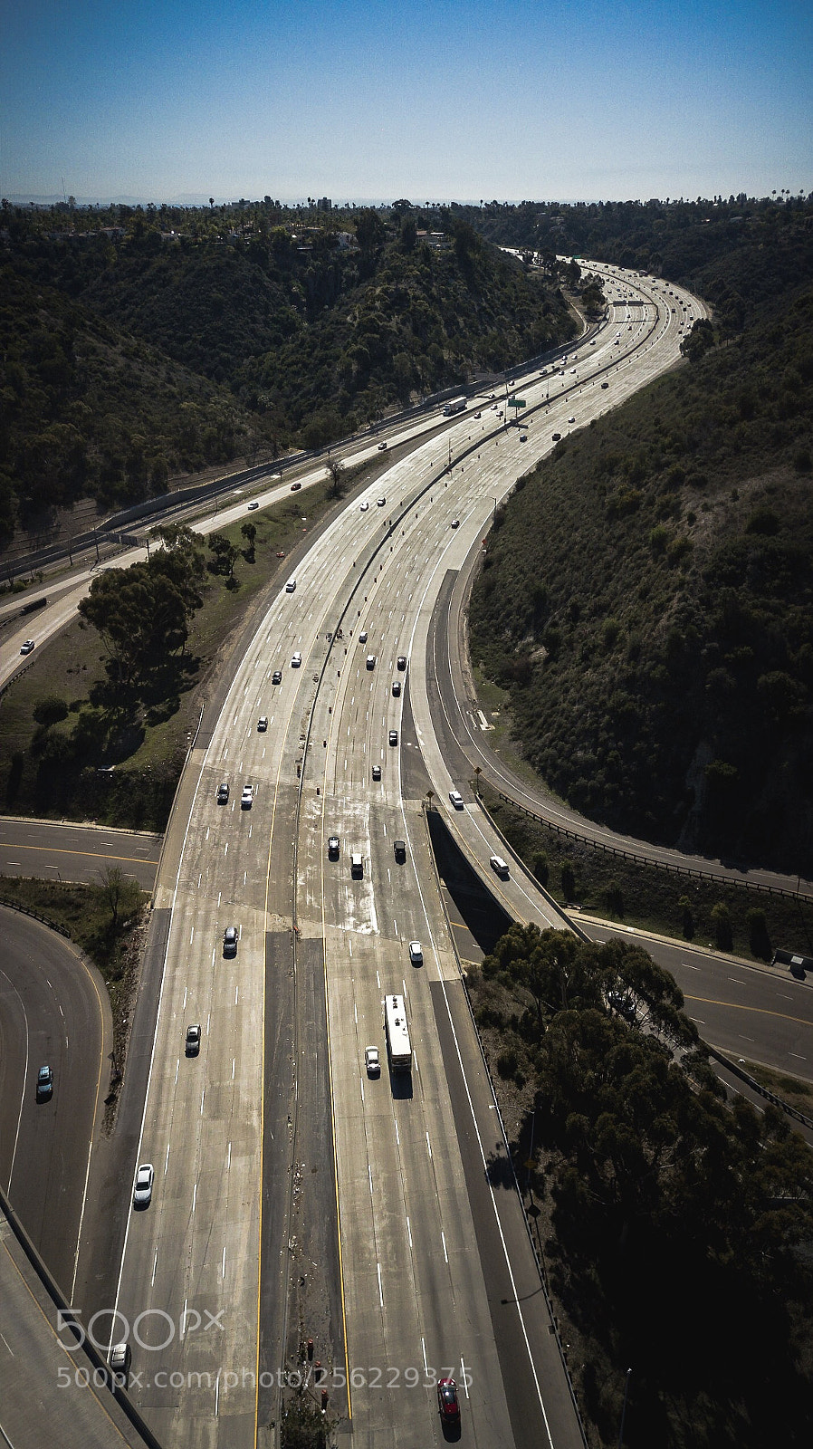 DJI FC220 sample photo. Sd freeway photography