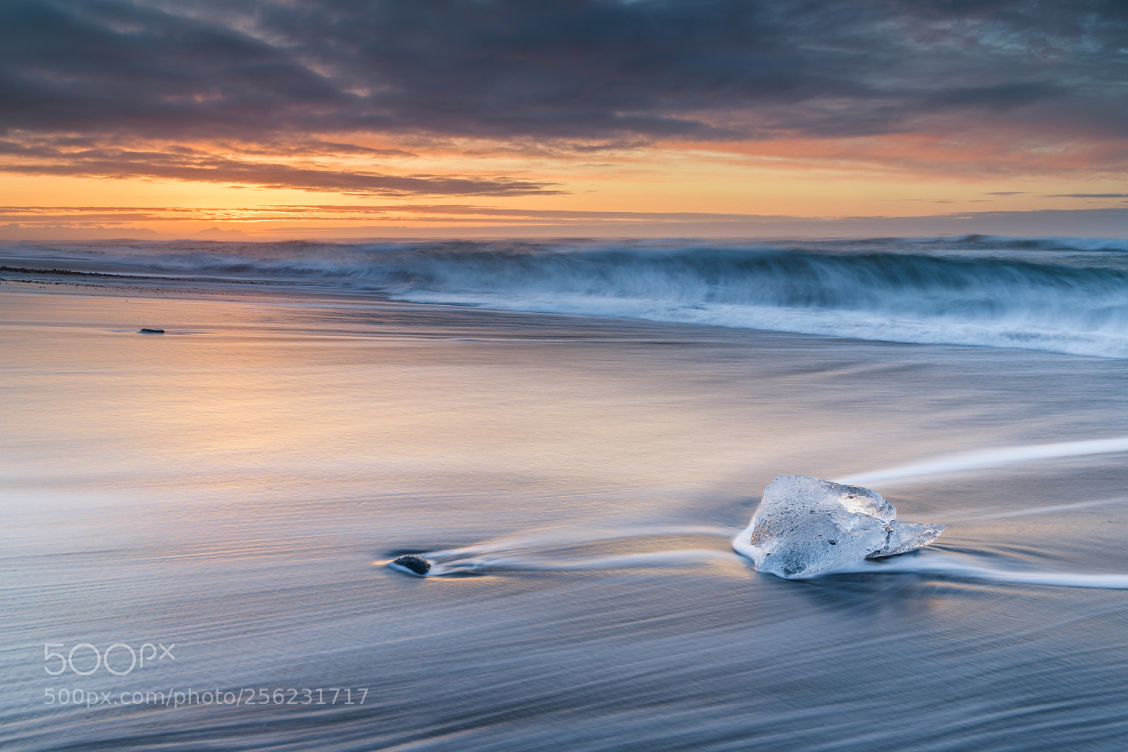 Nikon D850 sample photo. Diamond beach at dawn photography