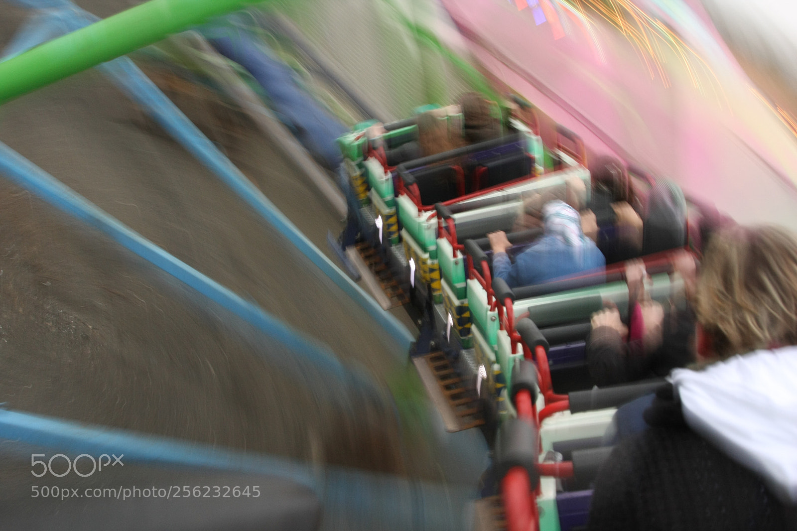 Canon EOS 40D sample photo. Roller coaster ride photography