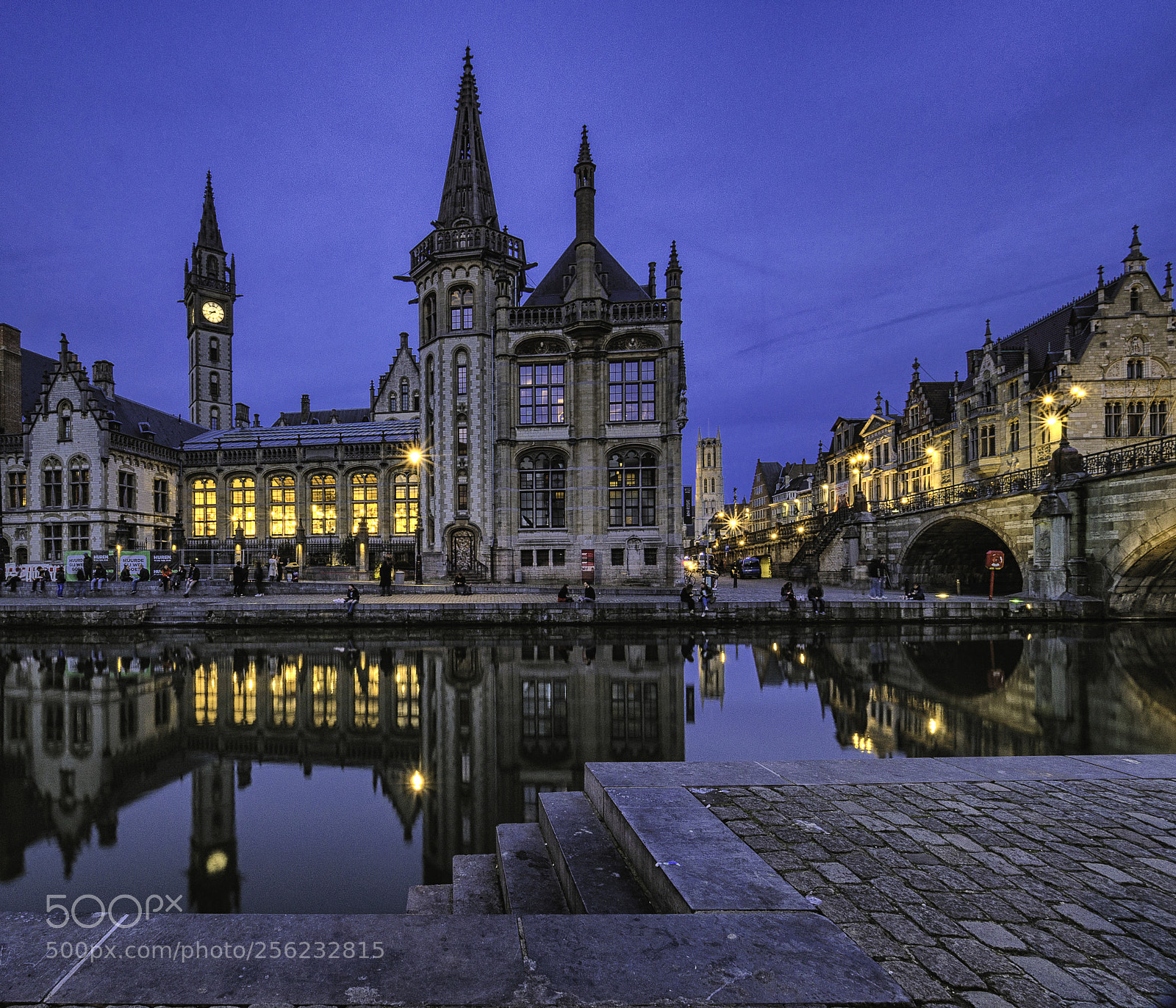Olympus OM-D E-M10 II sample photo. Blue hour ghent photography