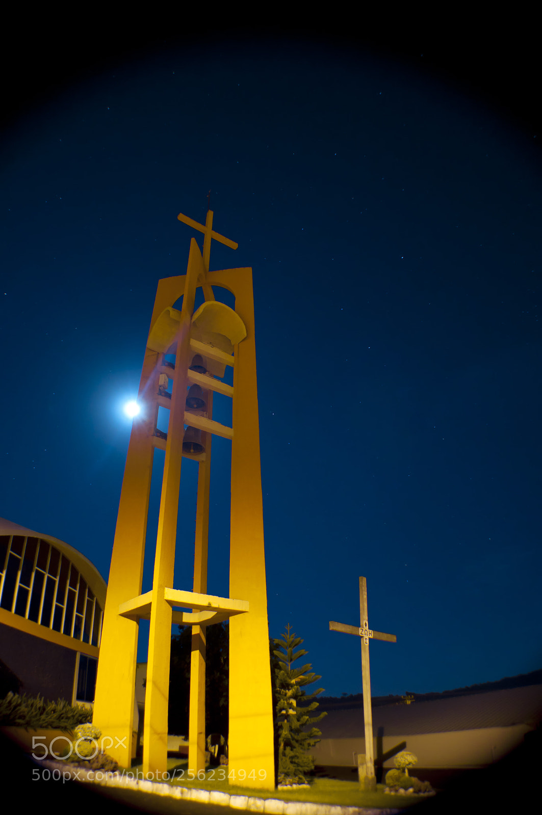 Nikon D5000 sample photo. Lua estrelas fé photography