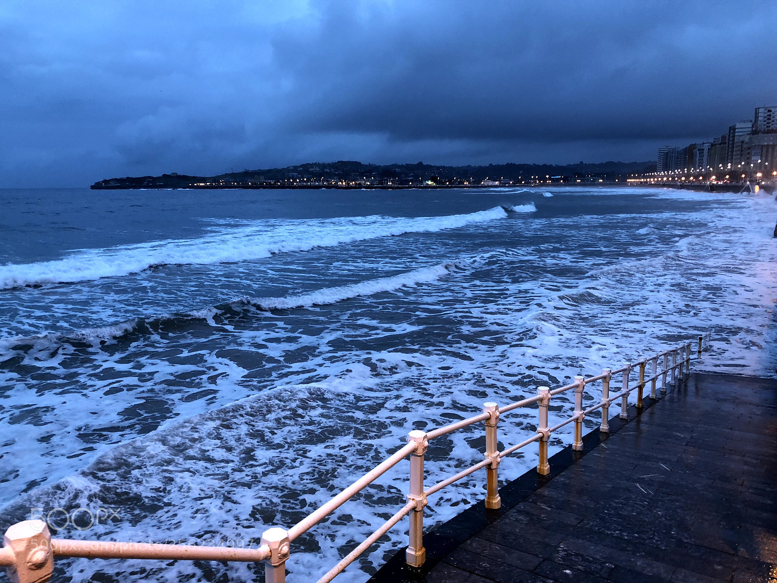 Apple iPhone X sample photo. Night ocean  photography