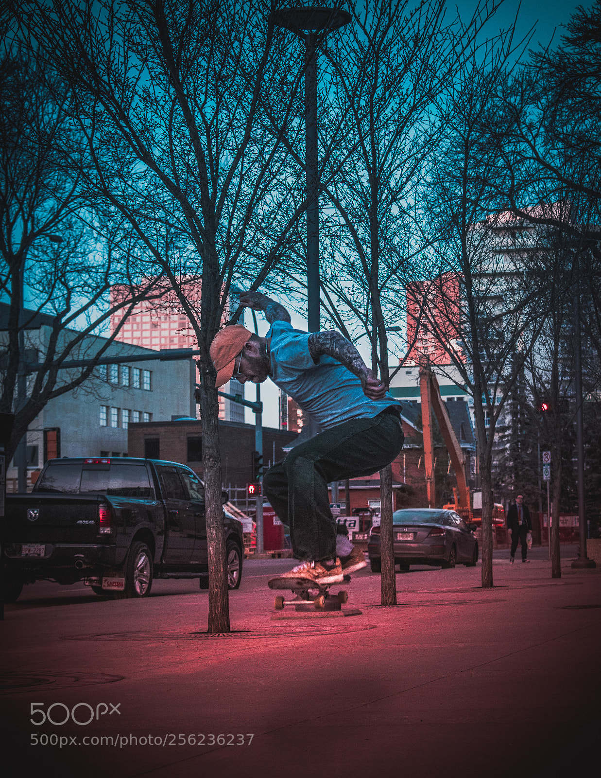 Nikon D5300 sample photo. Skateboarding in downtown edmonton photography