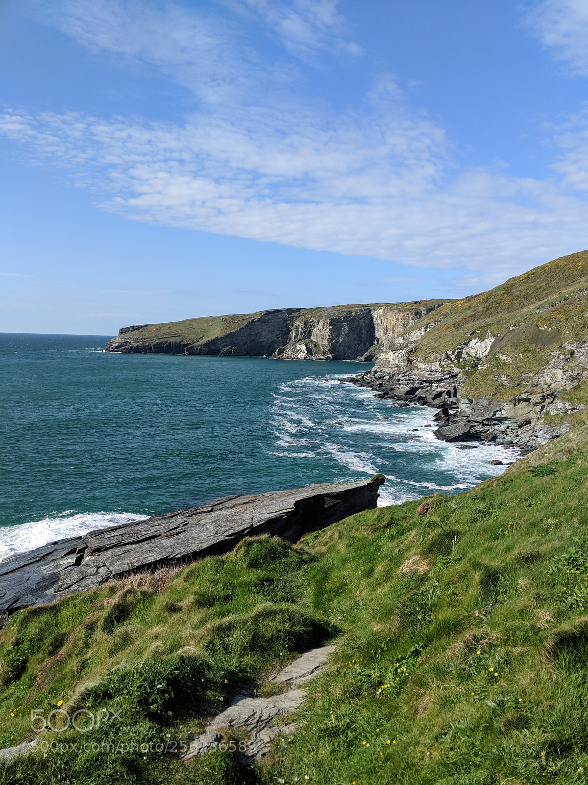 Google Pixel 2 XL sample photo. Trebarwith beach photography