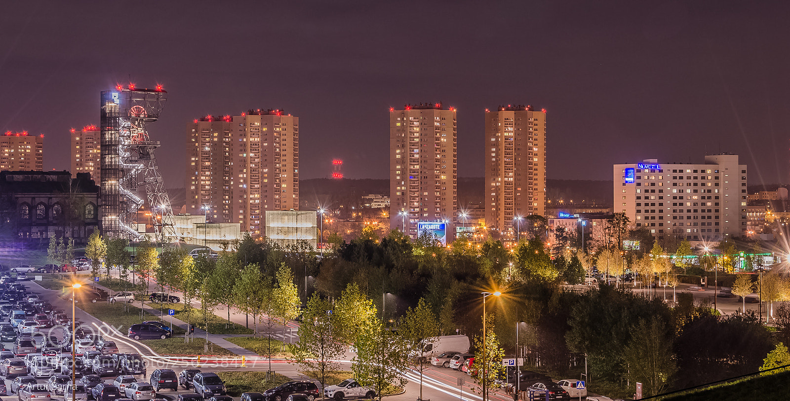 Nikon D5100 sample photo. Nocna panorama katowic. photography