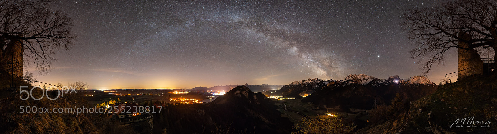 Nikon D810 sample photo. Milchstraßenpanorama ruine falkenstein photography